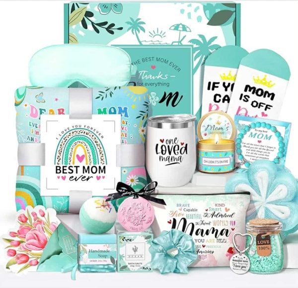 16 Pcs Luxury Self-Care Gift Basket (Thoughtful Gift For Mom)