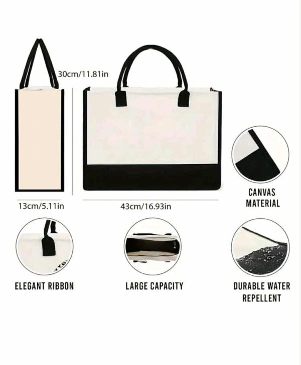 Customized Dopamine Colored Canvas Shoulder Bag - Image 5